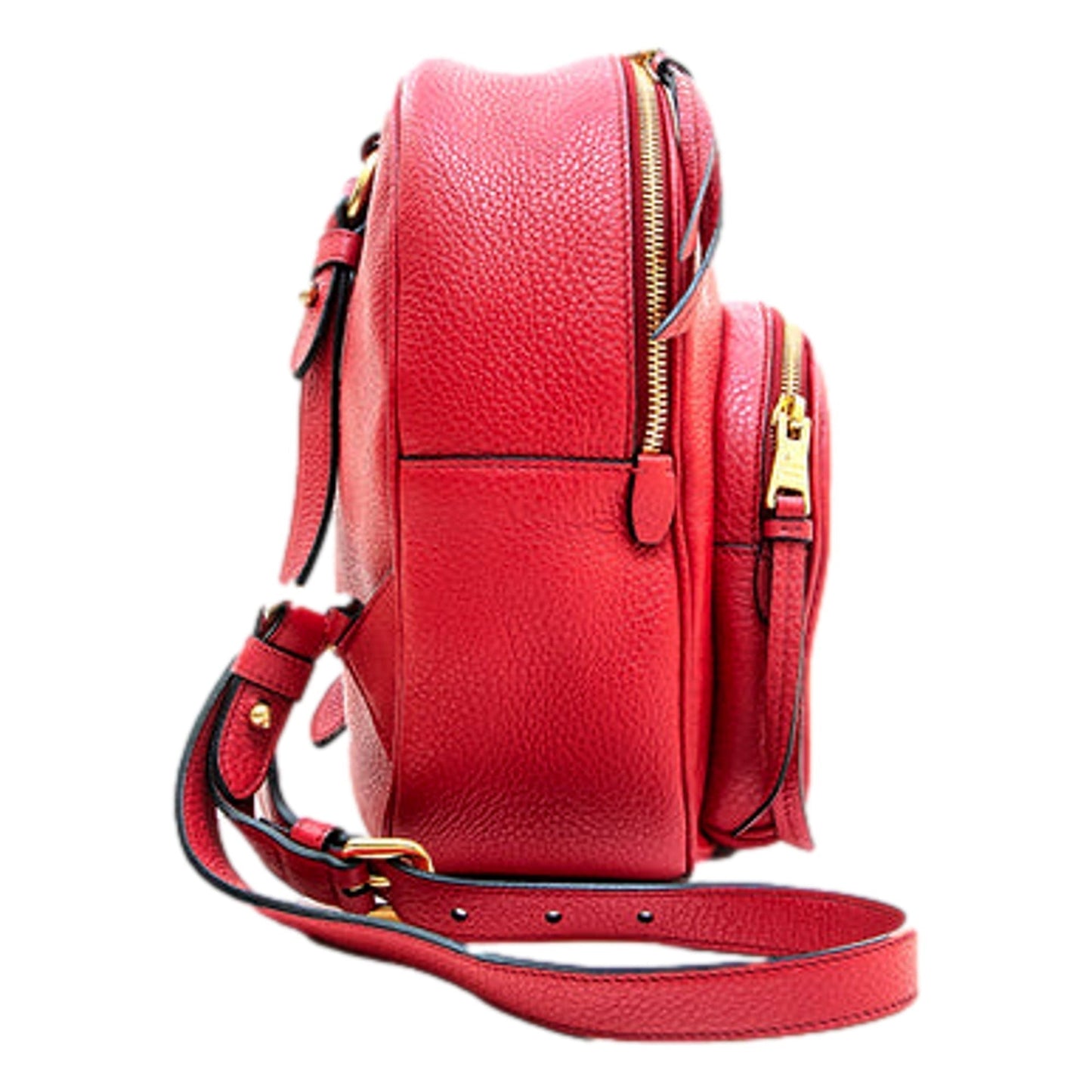 Luxury PradaConvertible Front Pocket Backpack Vitello Daino Small