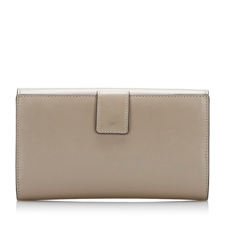 Luxury FendiLeather Peekaboo Flap Wallet - '10s