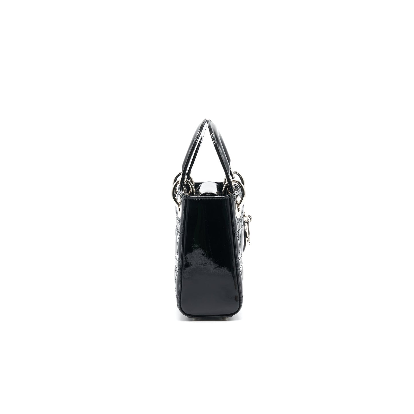 Luxury Dior Lady Luxury Dior Patent Leather Black SHW