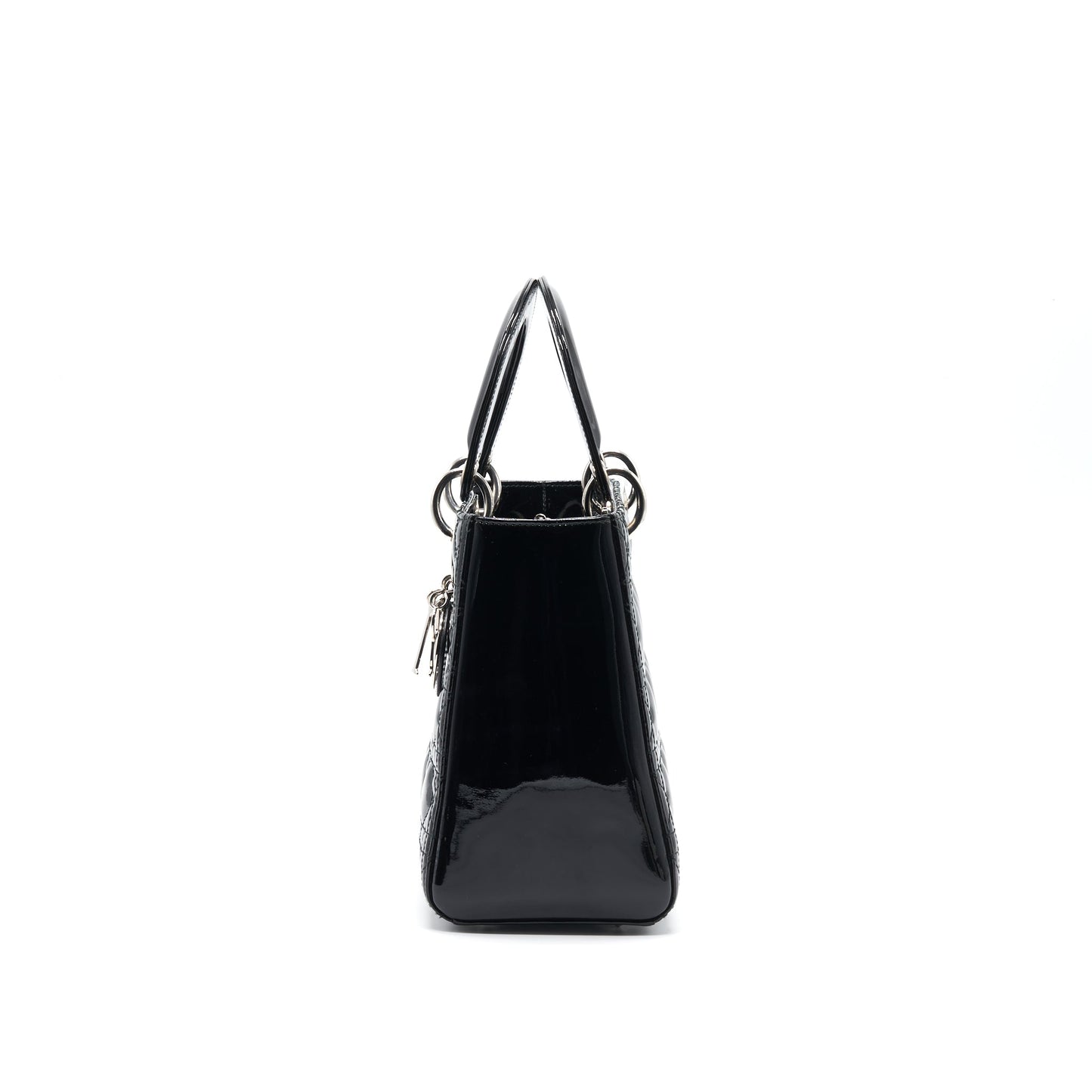 Luxury Dior Black Patent leather Medium Lady Luxury Dior Tote