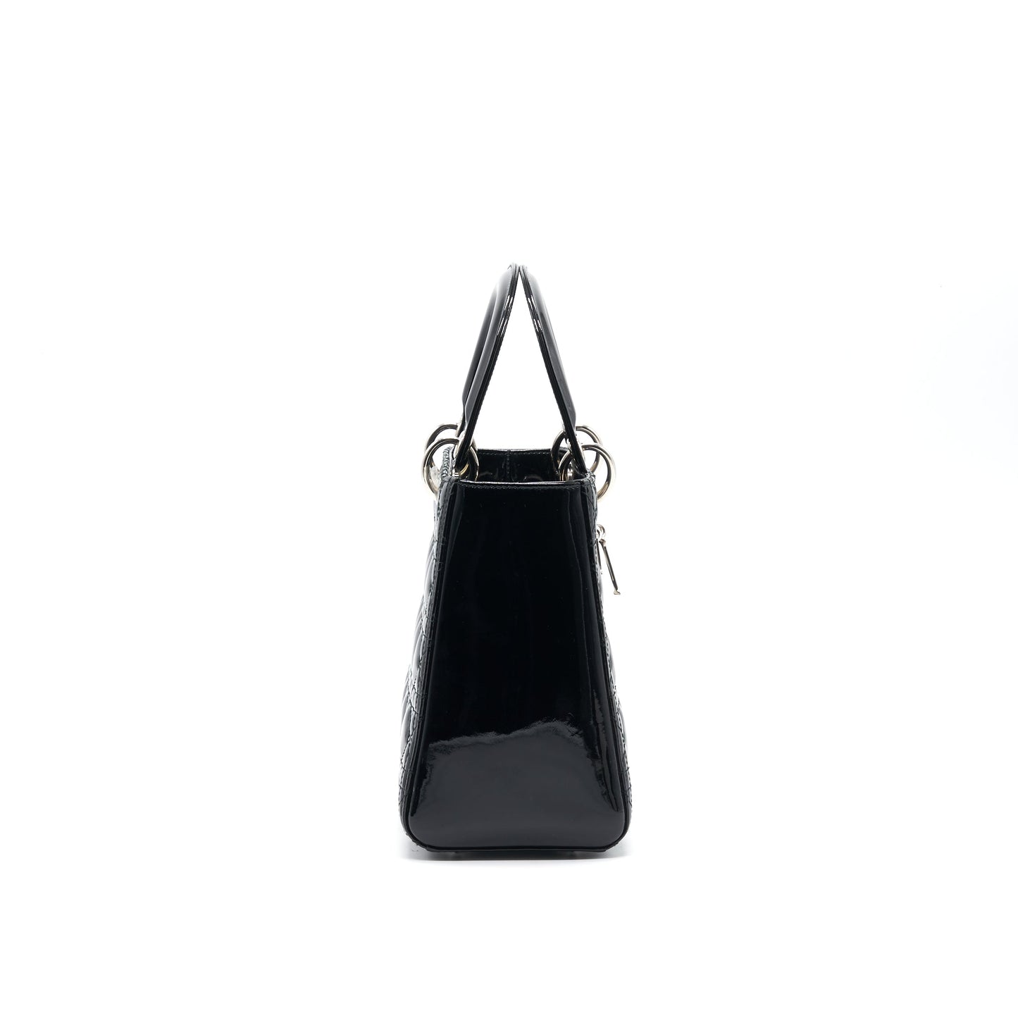 Luxury Dior Black Patent leather Medium Lady Luxury Dior Tote