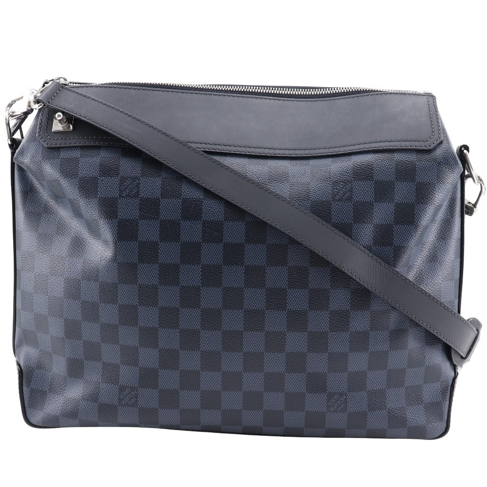 LOUIS VUITTON Shoulder Bag N41348 Damier Cobalt Black / navy Messenger Greenwich mens