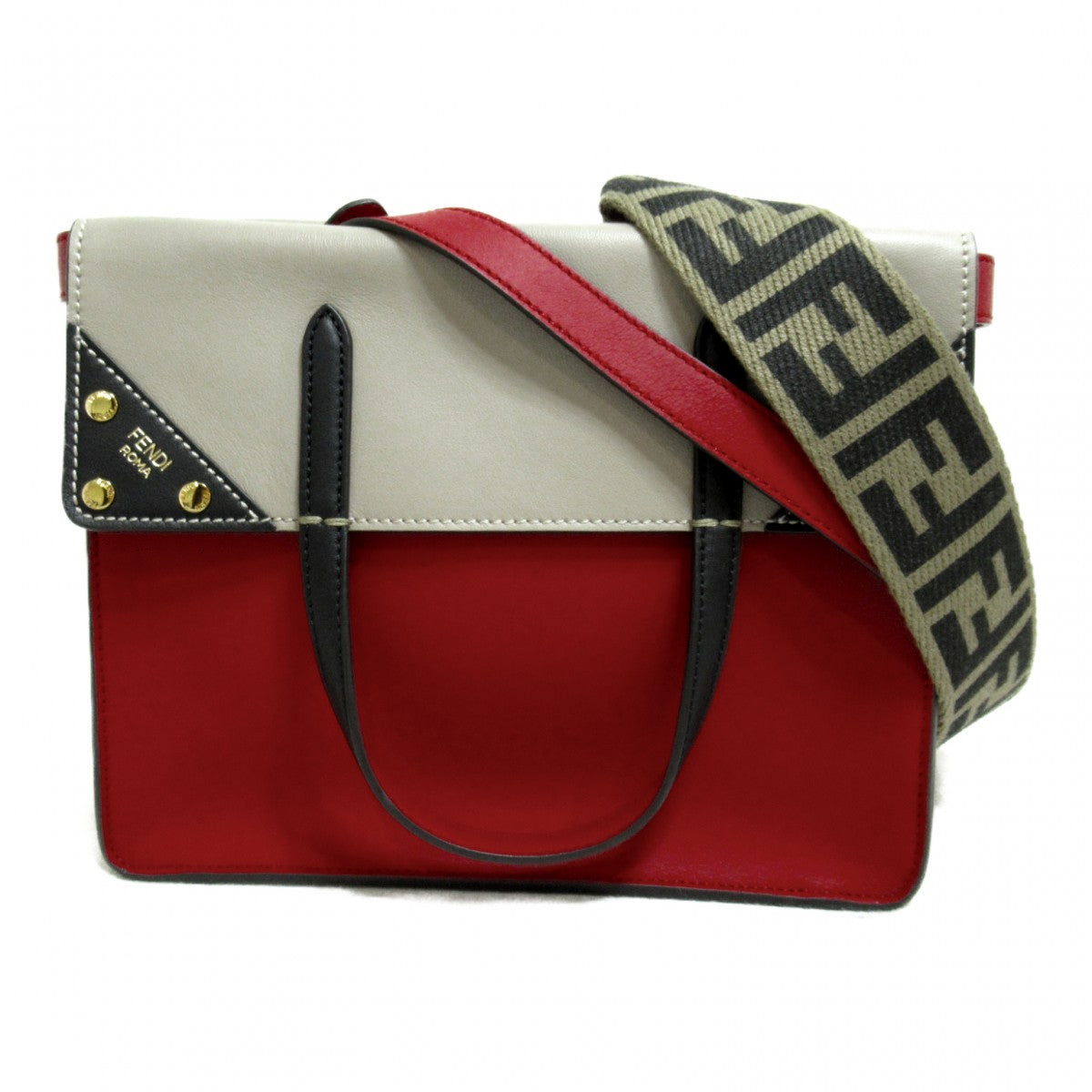Luxury FendiLeather Grace Flip Tote - '10s