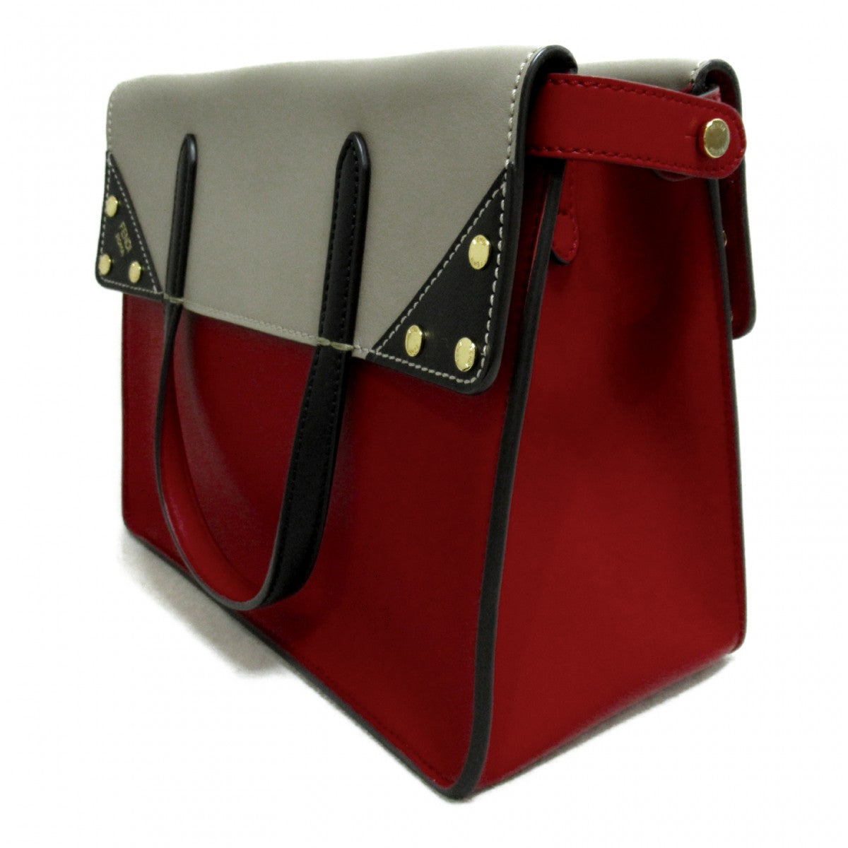Luxury FendiLeather Grace Flip Tote - '10s