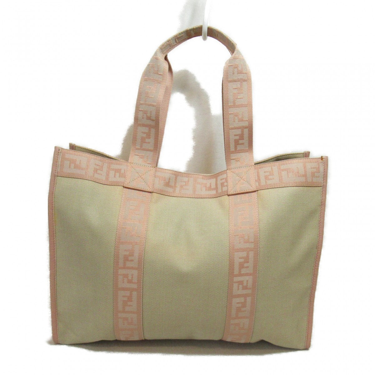Luxury FendiZucca Trim Canvas Tote Bag - '10s