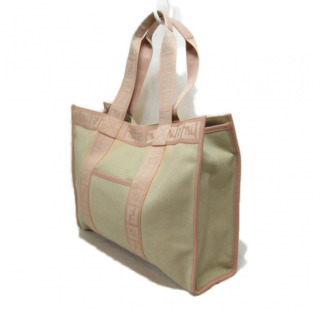 Luxury FendiZucca Trim Canvas Tote Bag - '10s