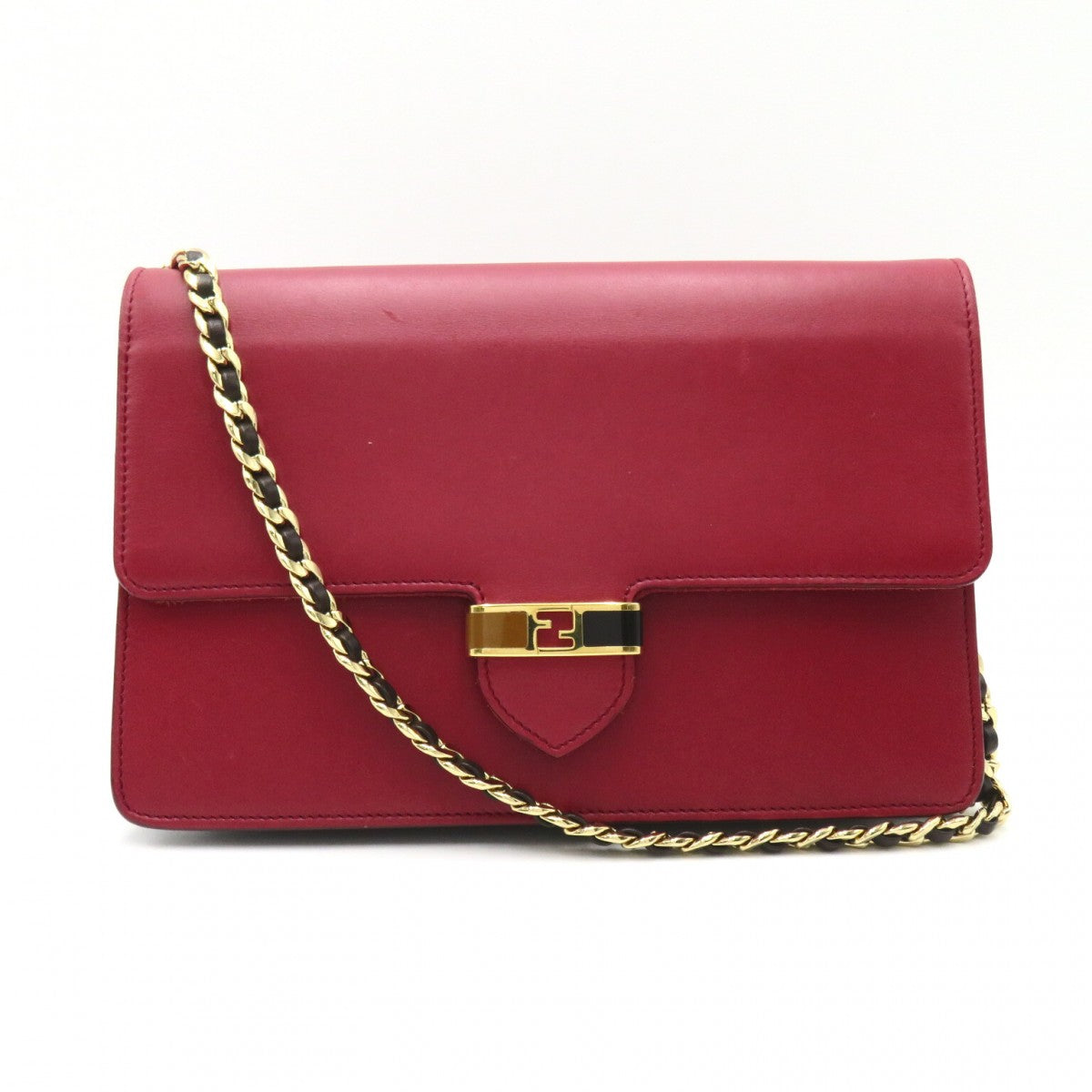 Luxury FendiLeather Continental Flap Bag - '10s