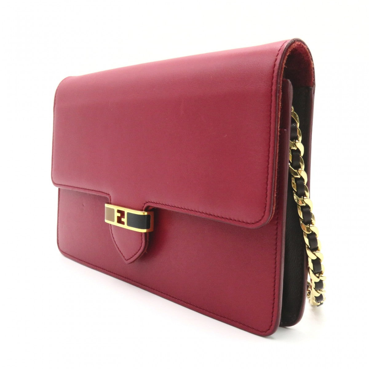 Luxury FendiLeather Continental Flap Bag - '10s