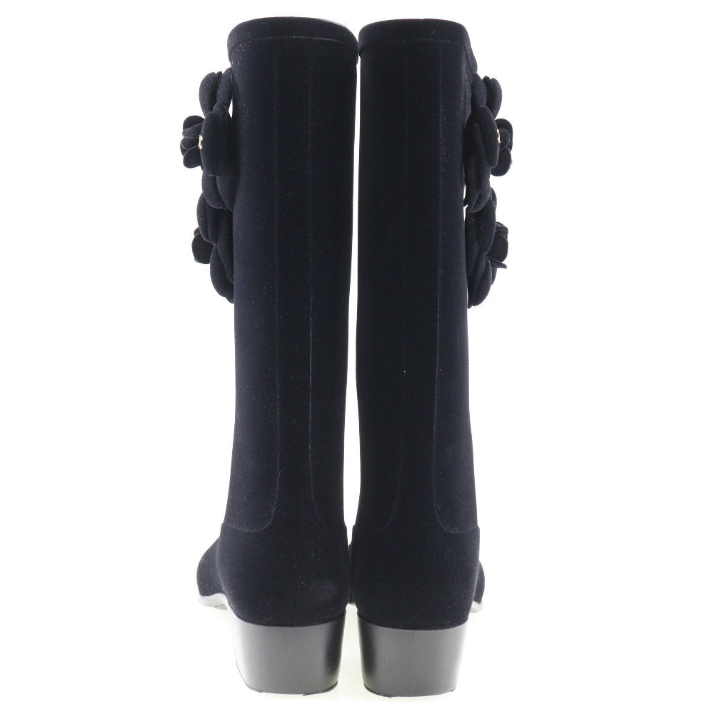 Chanel Camellia Suede Boots G26648X31173