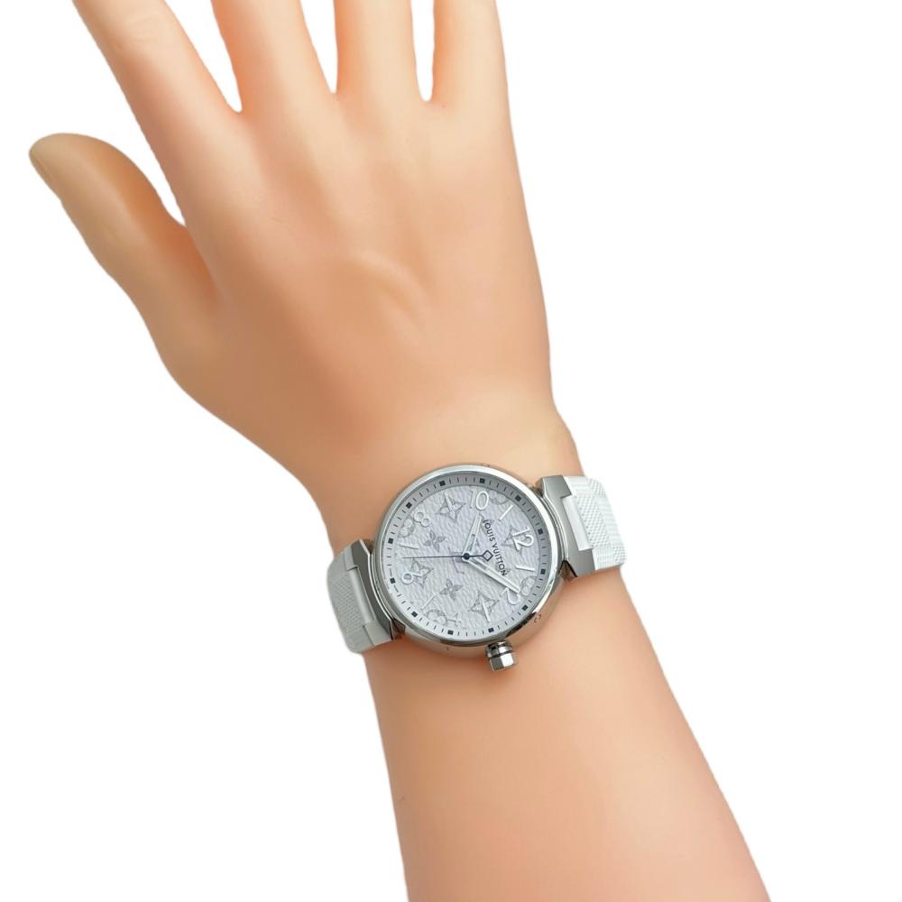 Louis Vuitton Tambour GM Quartz Watch Stainless Steel