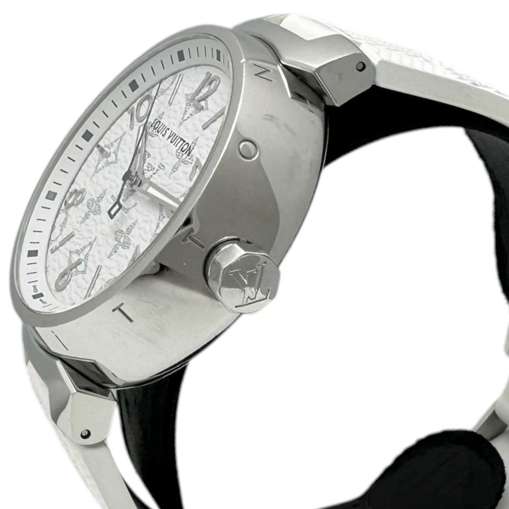 Louis Vuitton Tambour GM Quartz Watch Stainless Steel