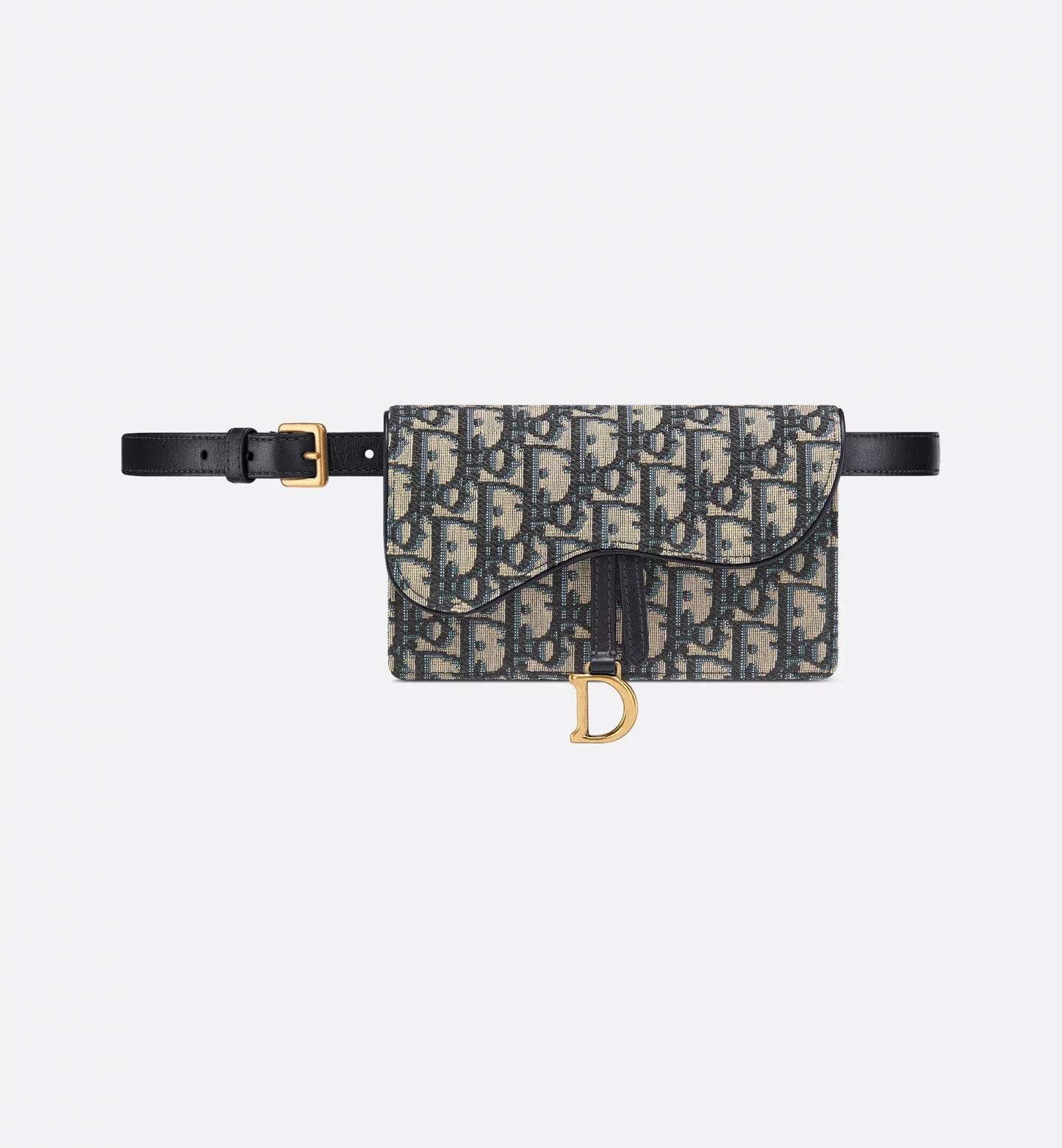 Saddle Belt Pouch Blue Luxury Dior Oblique Jacquard