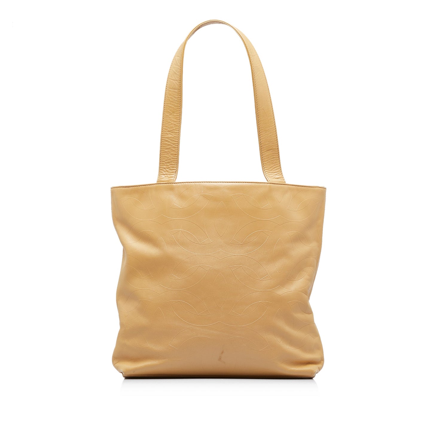 Luxury Chanel CC Embossed Leather Tote Bag