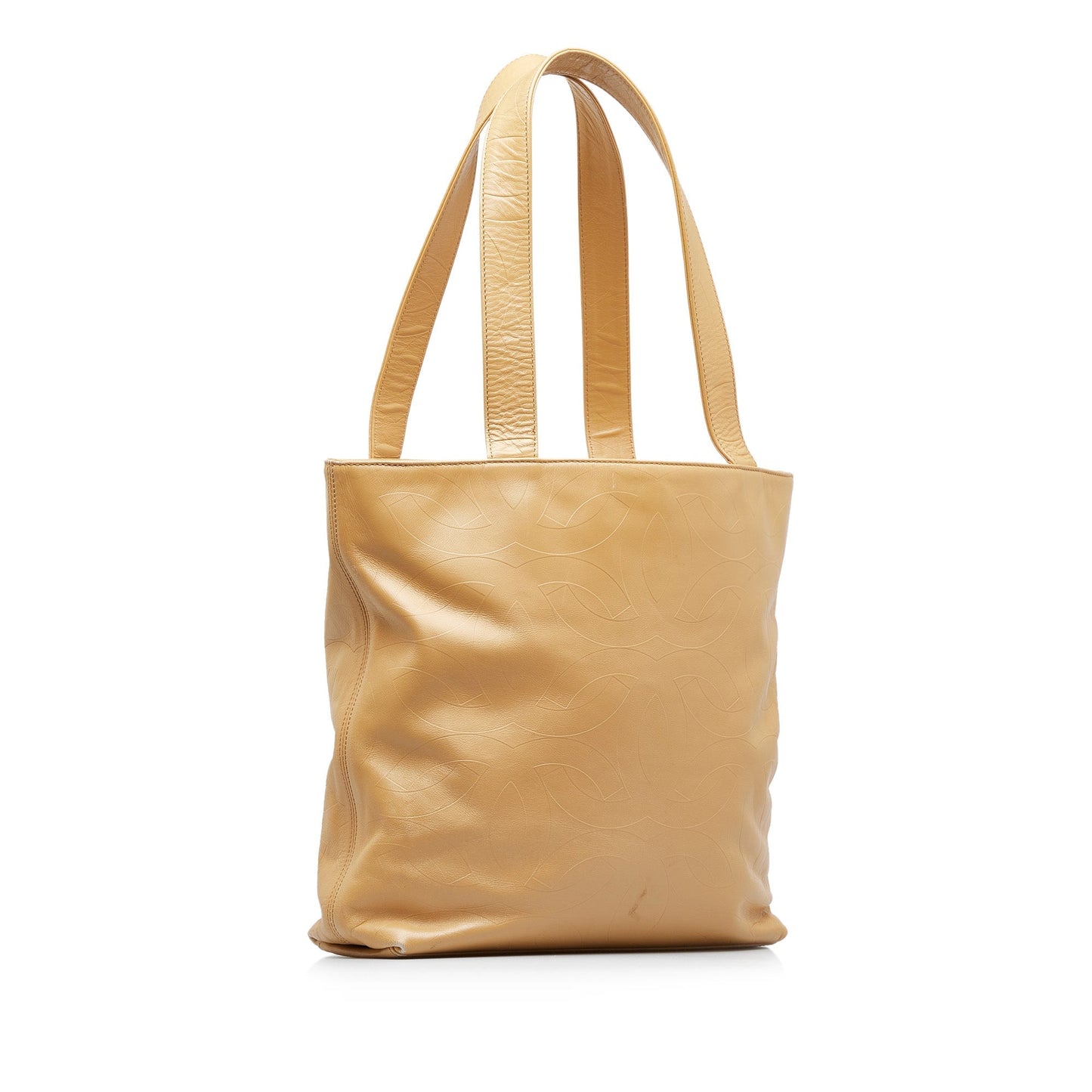 Luxury Chanel CC Embossed Leather Tote Bag