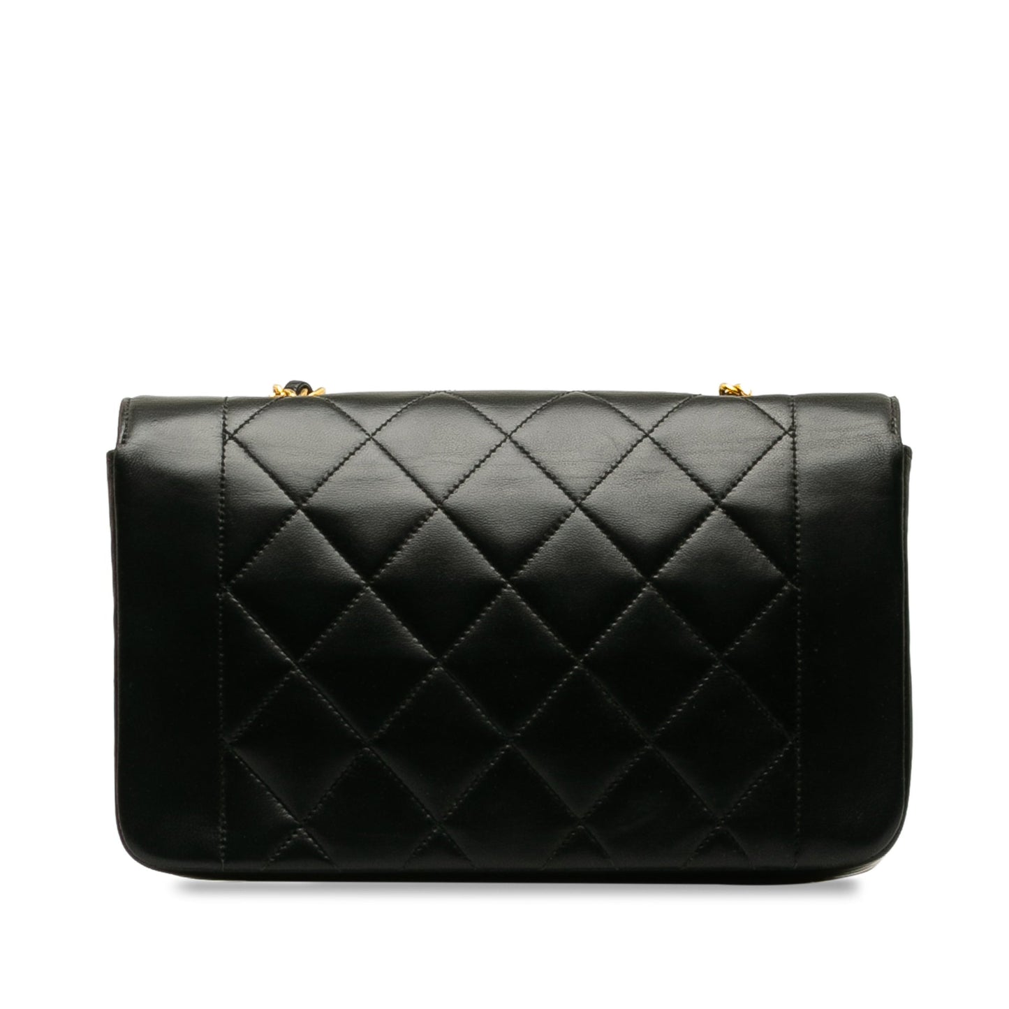 Luxury Chanel Diana Small Black Lambskin Gold