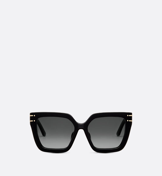 Luxury Diorsignature S10F Black Square Sunglasses