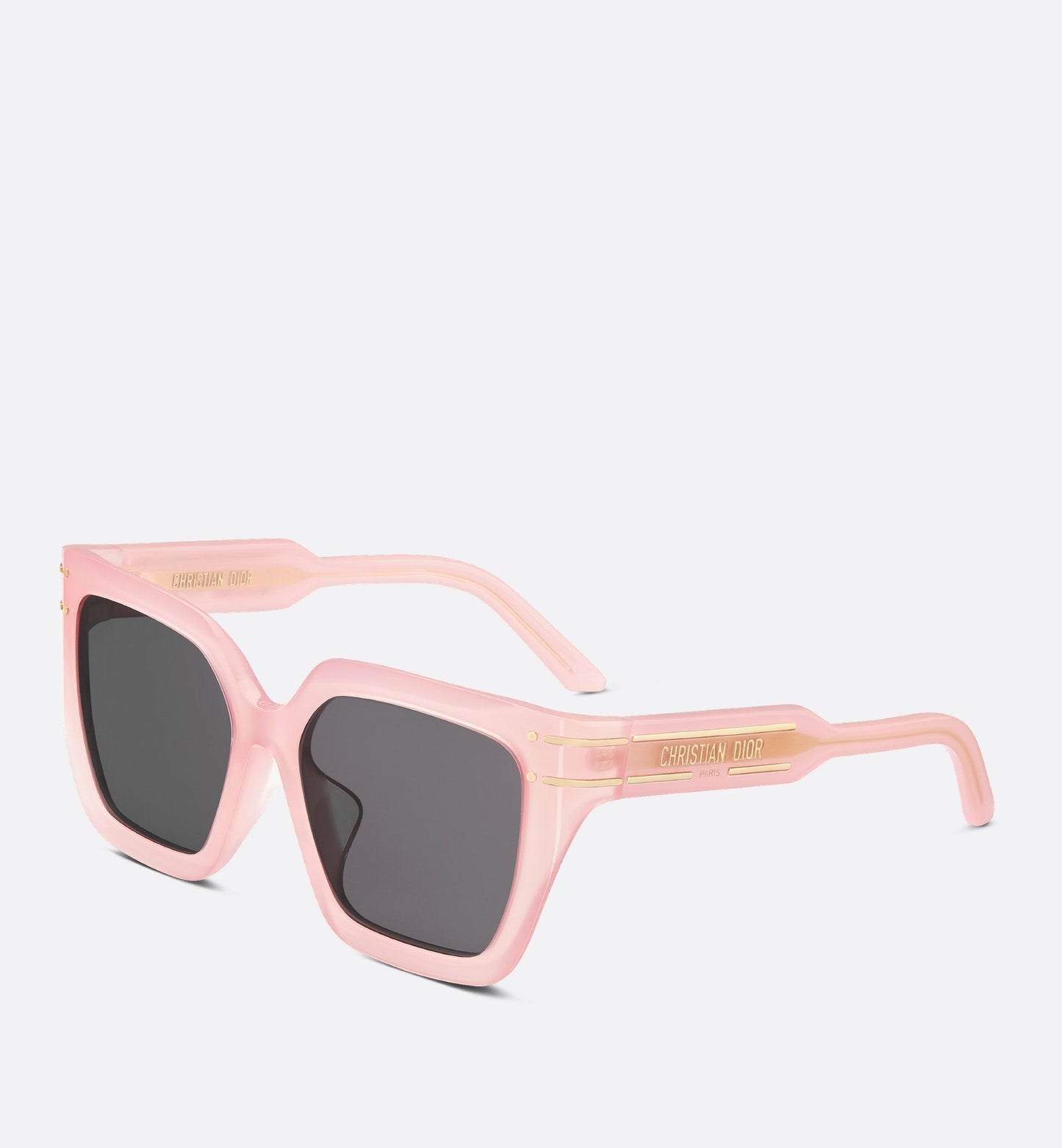 Luxury Diorsignature S10F Sea Glass Pink Square Sunglasses