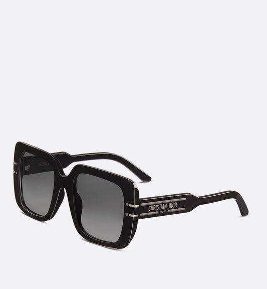 Luxury Diorsignature S11I Black Square Sunglasses