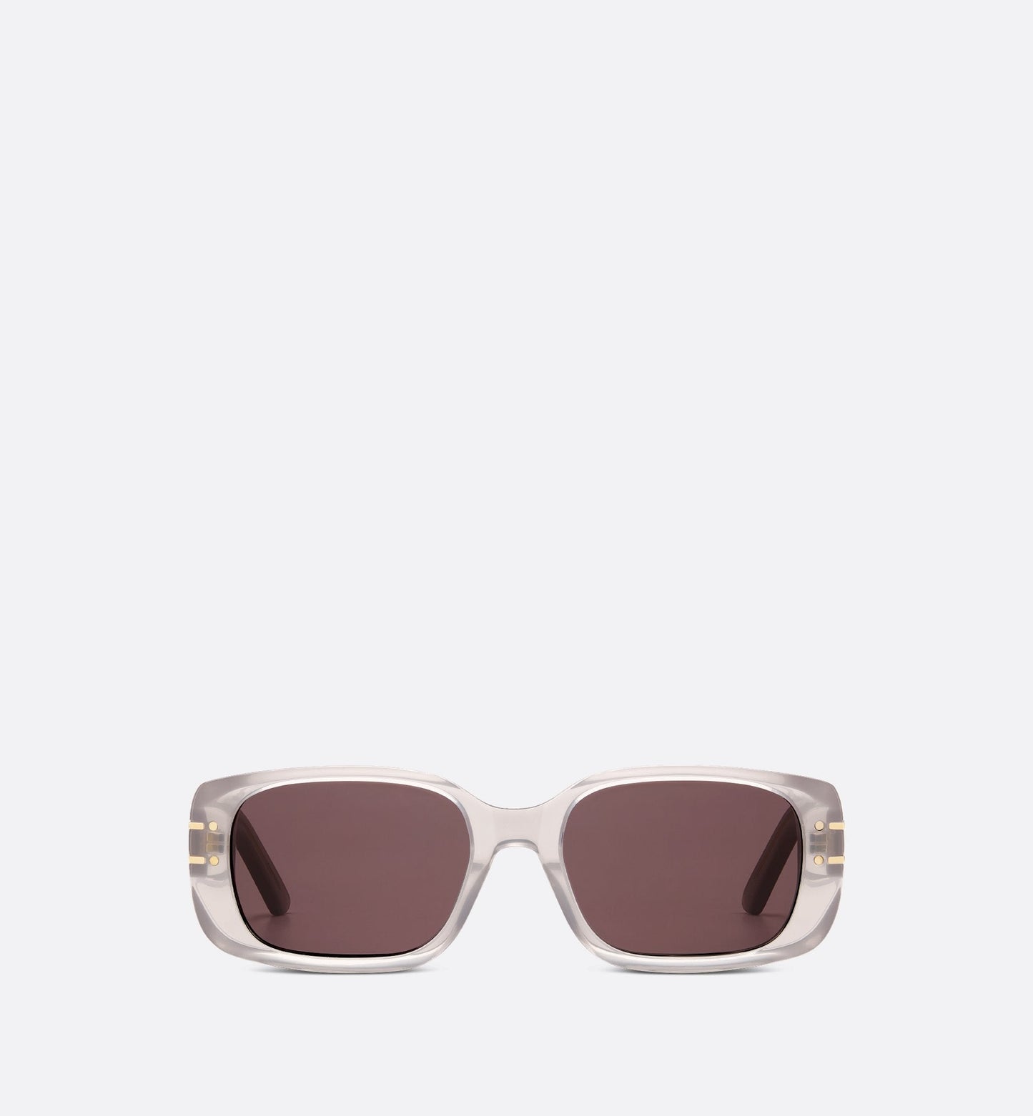 Luxury Diorsignature S12I Mink Gray Rectangular Sunglasses