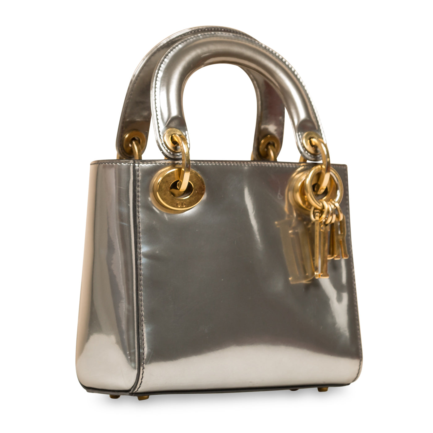 Luxury Dior Lady Luxury Dior - Silver Patent Leather