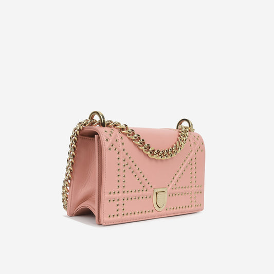 Luxury Dior Small Luxury Diorama - Studded Rose