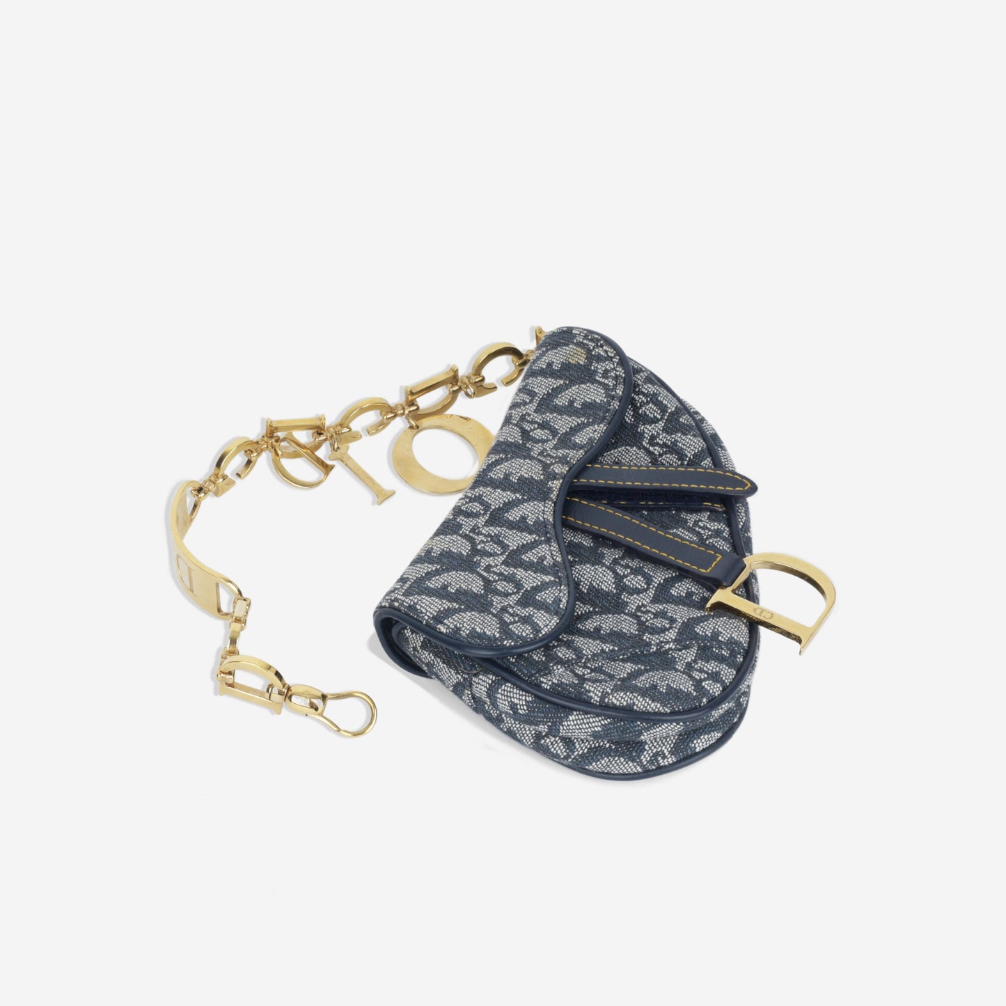 Luxury Dior 1990s Micro Trotter Saddle pouch
