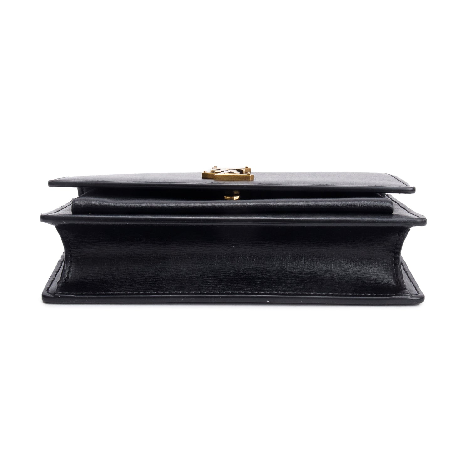 Saint Laurent 2020 Black Calfskin Leather Sunset Chain Wallet