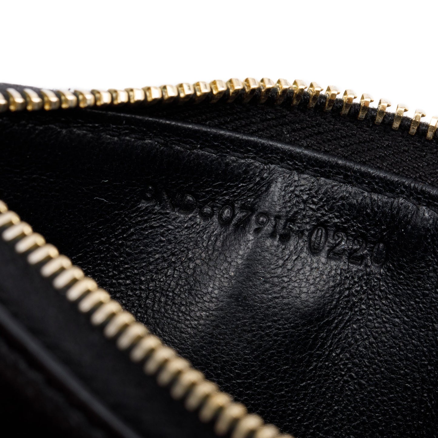 Saint Laurent 2020 Black Grain De Poudre Embossed Leather Cassandre Matelasse Fragments Zipped Card Case