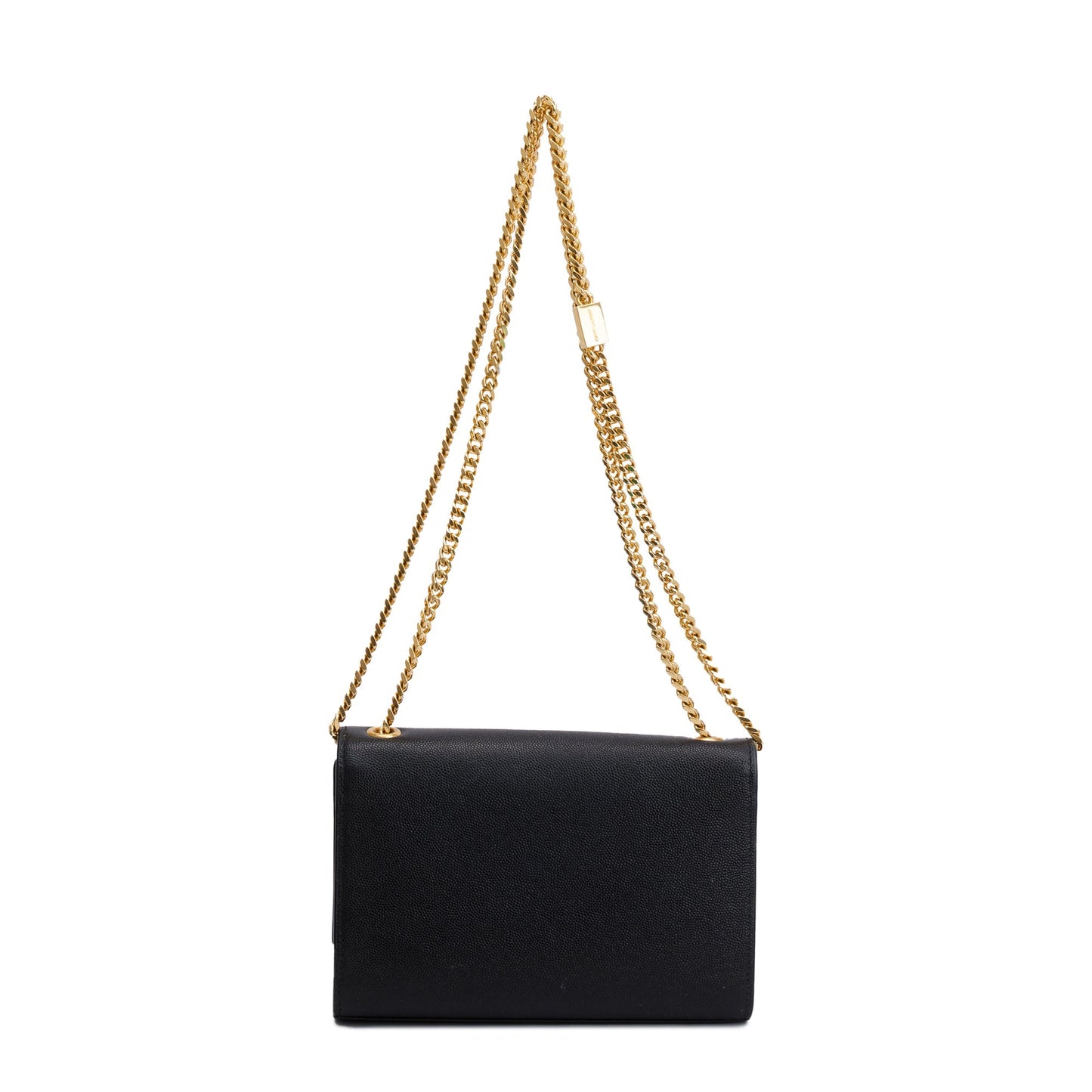 Saint Laurent 2020 Black Grain De Poudre Leather Small Kate Bag