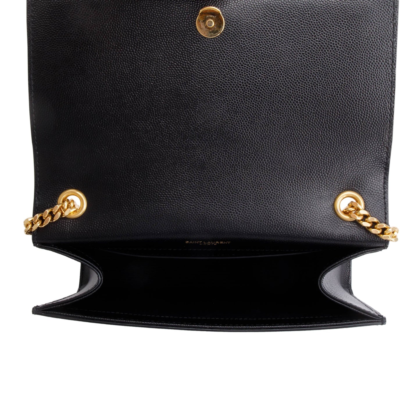 Saint Laurent 2020 Black Grain De Poudre Leather Small Kate Bag