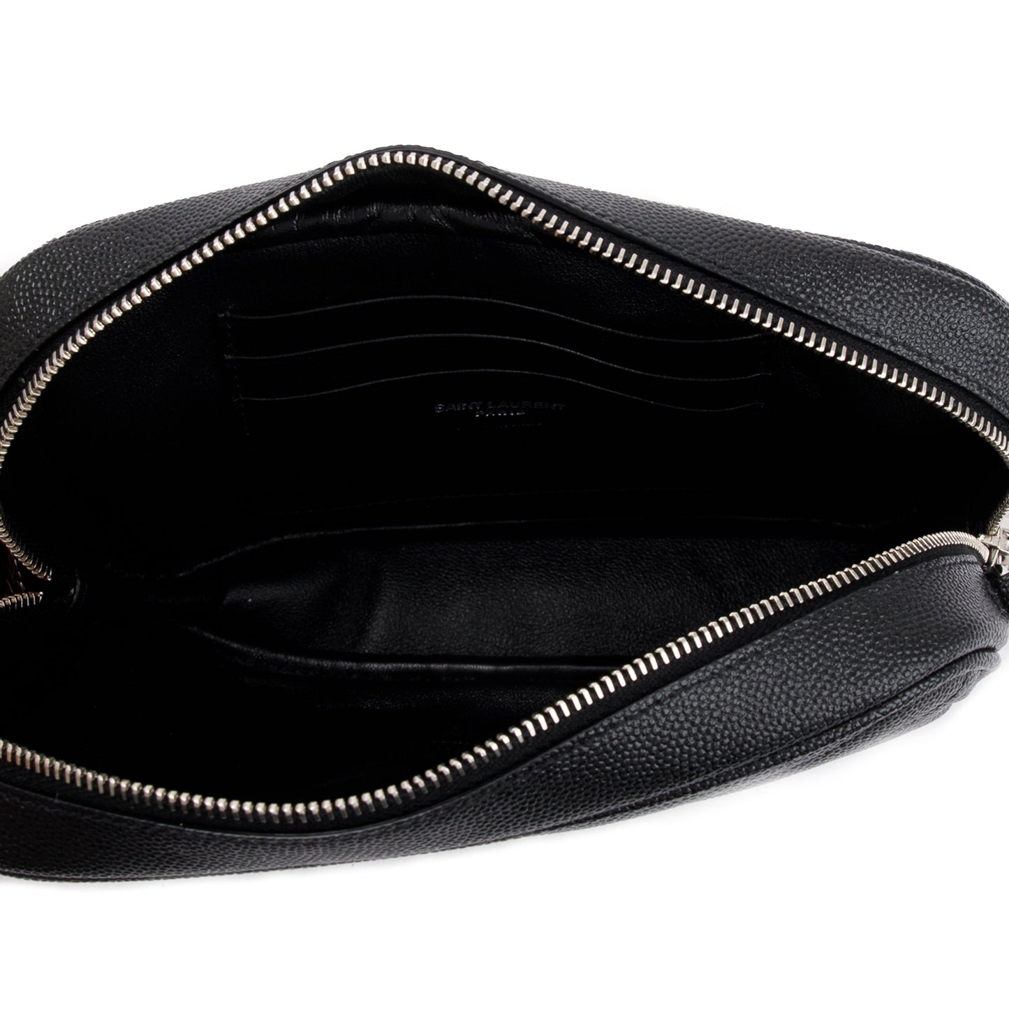 Saint Laurent 2020 Black Grain de Poudre Matelasse Mini Lou Camera Bag