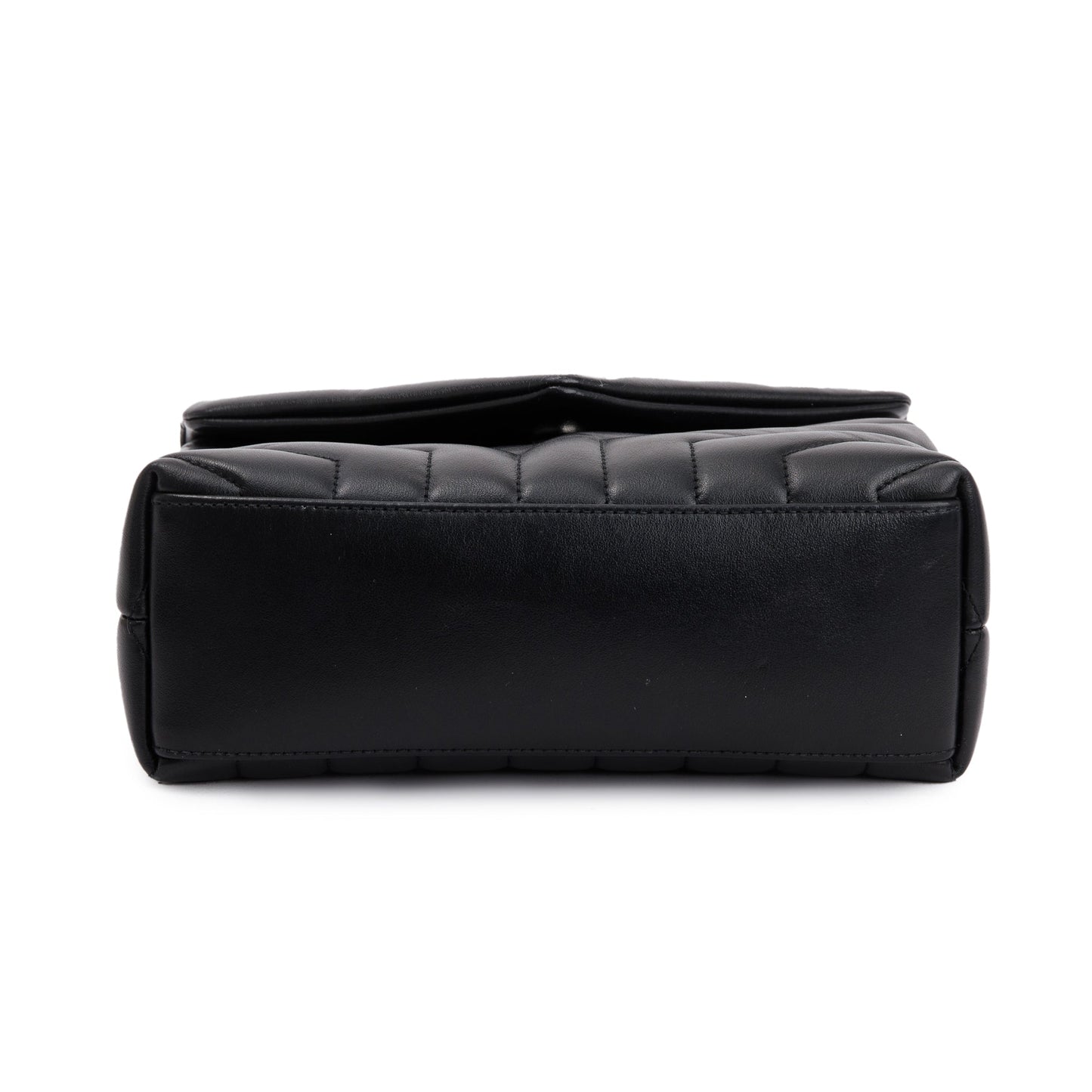 Saint Laurent 2020 Black Quilted Leather Small LouLou Chain Shoulder Bag