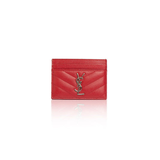 Saint Laurent 2020 Monogram Leather Card Holder