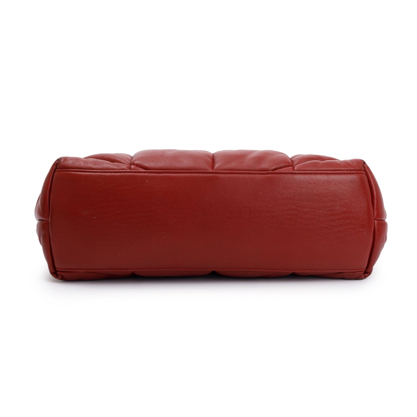 Saint Laurent 2020 Red Nappa Leather Medium Puffer Loulou Shoulder Bag