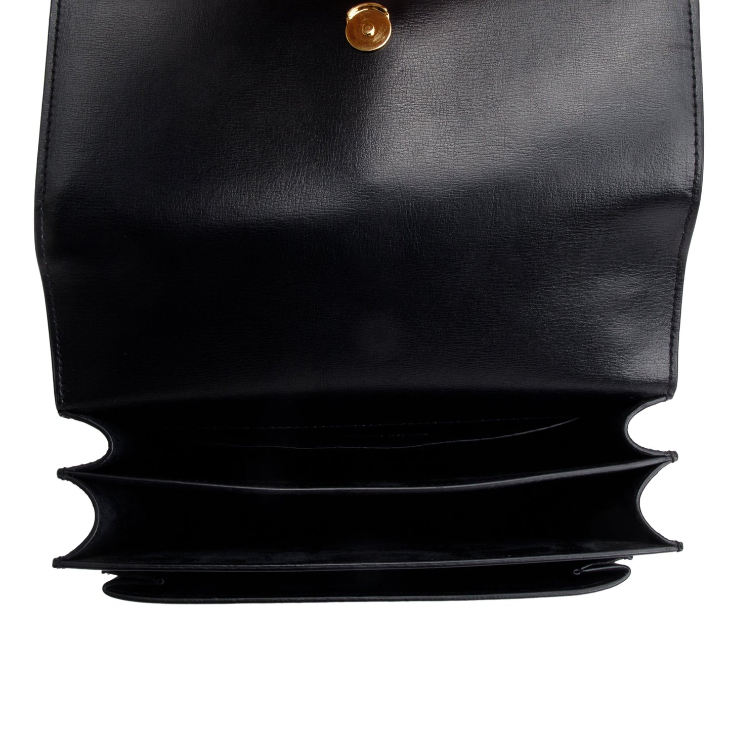 Saint Laurent 2021 Black Calfskin Leather Medium Sunset Shoulder Bag
