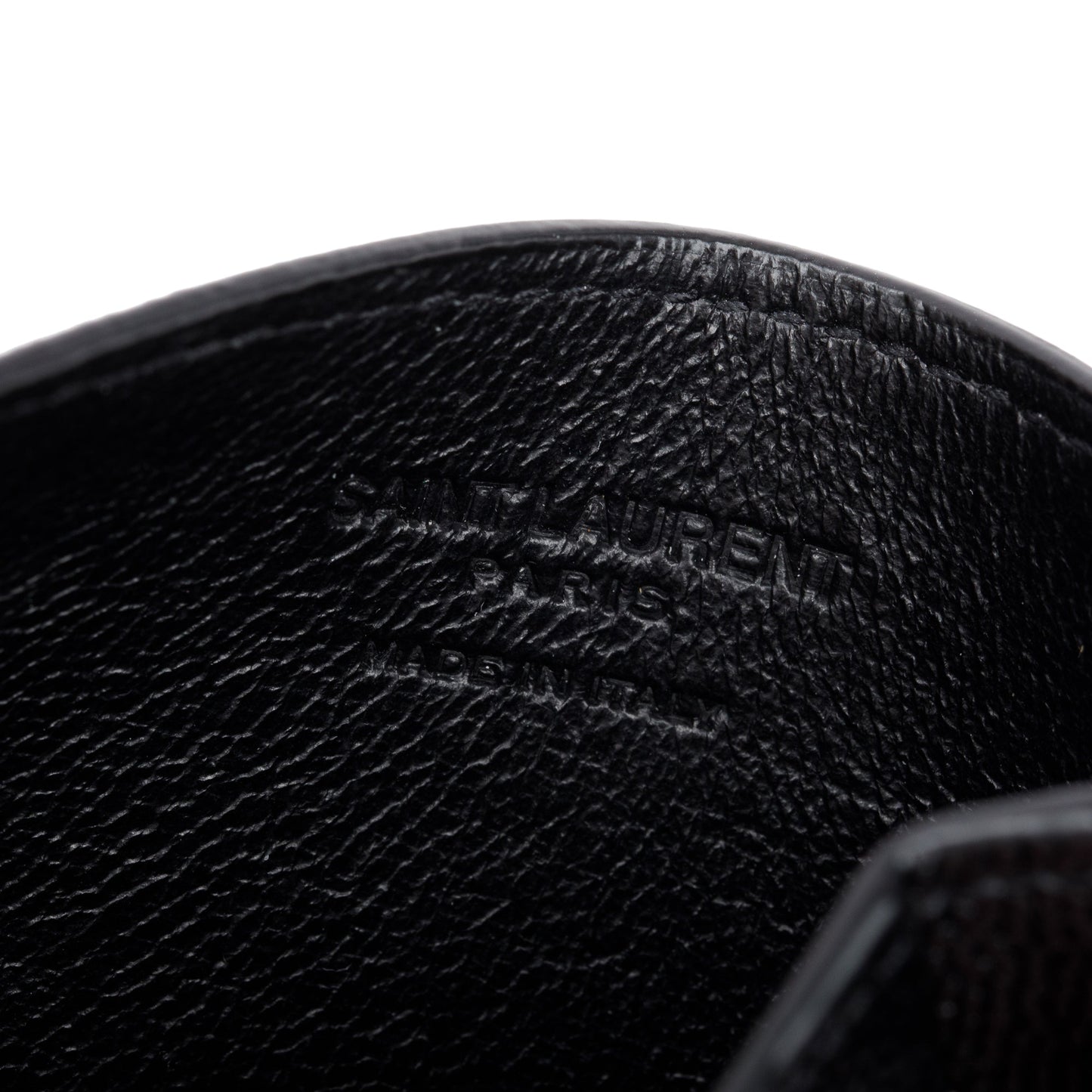 Saint Laurent 2021 Black Grain De Poudre Leather Uptown Chain Wallet