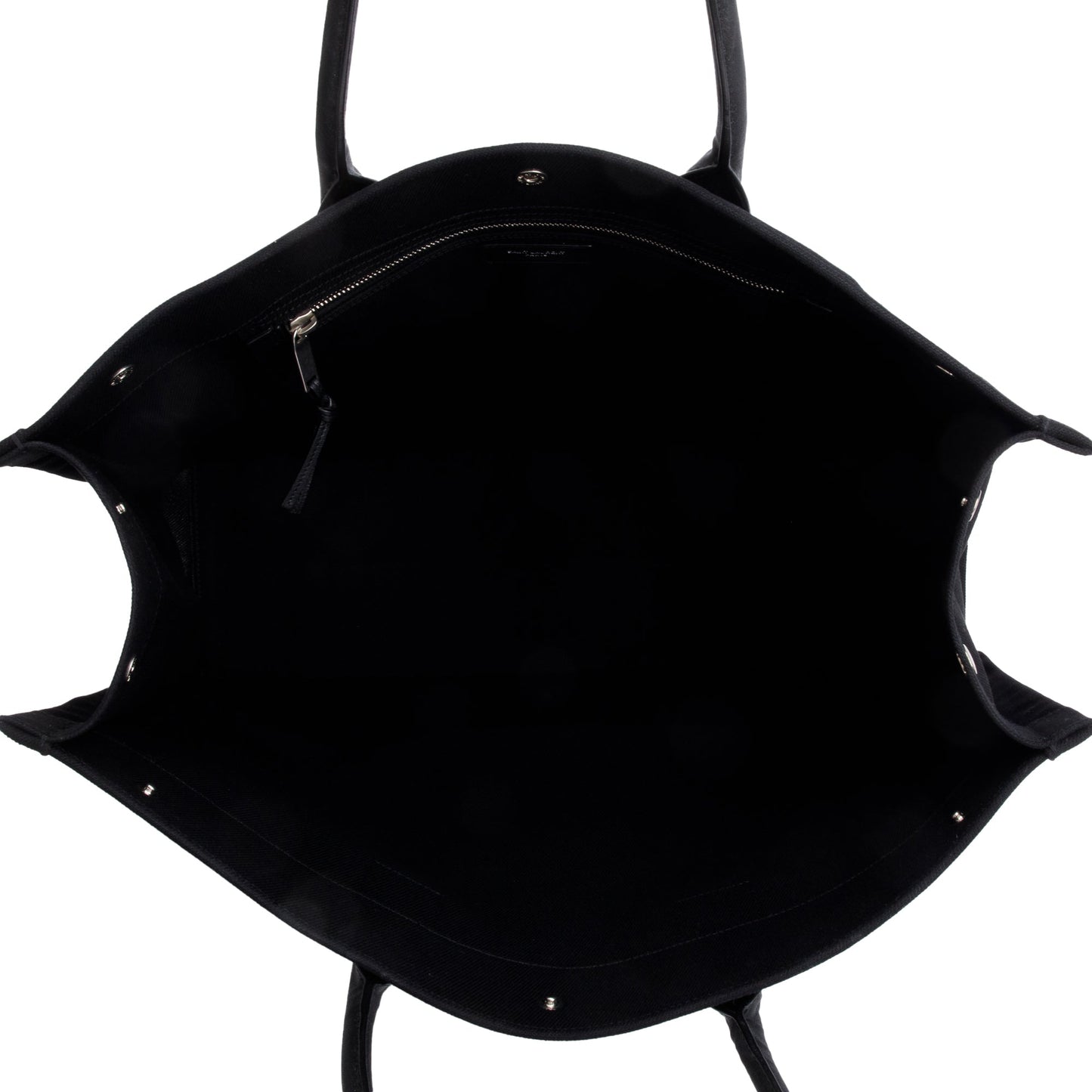 Saint Laurent 2021 Black Large Rive Gauche Canvas Tote