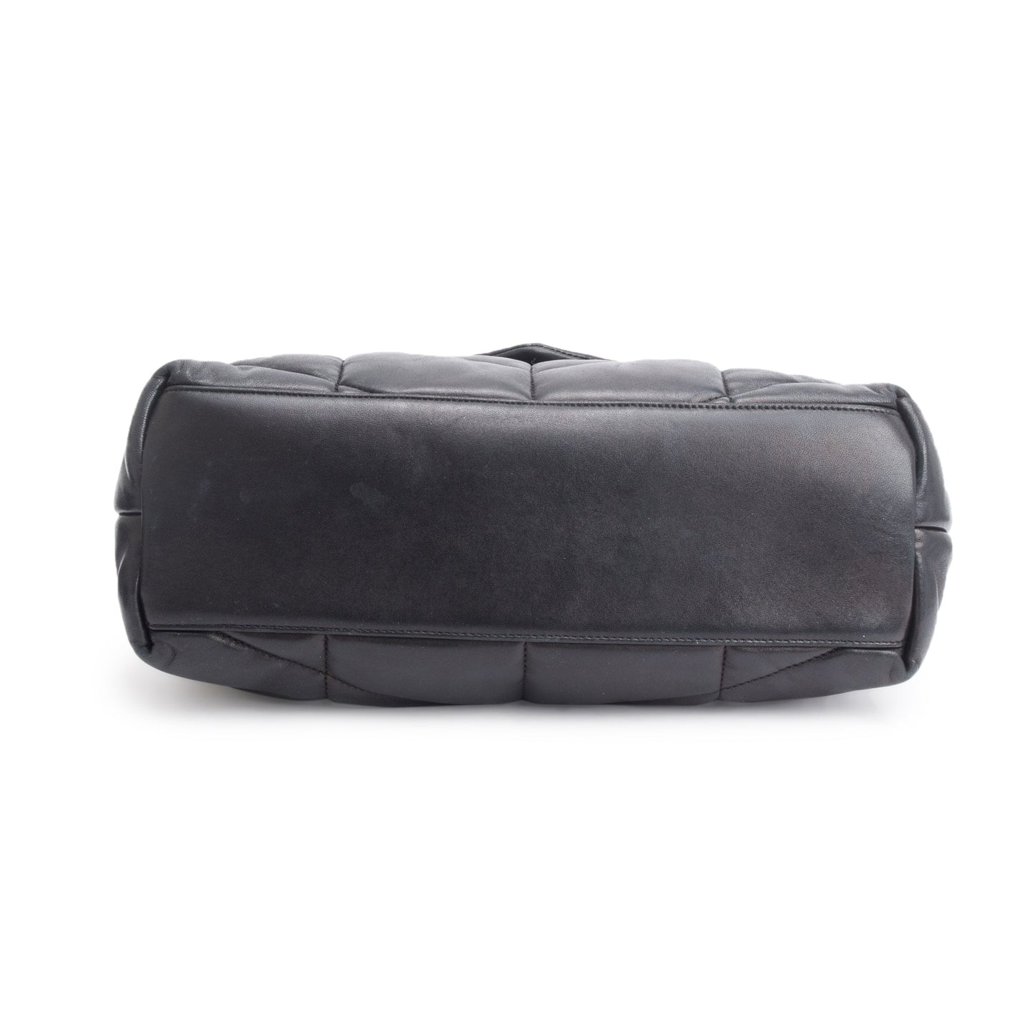 Saint Laurent 2021 Black Nappa Leather Medium Puffer Loulou Shoulder Bag