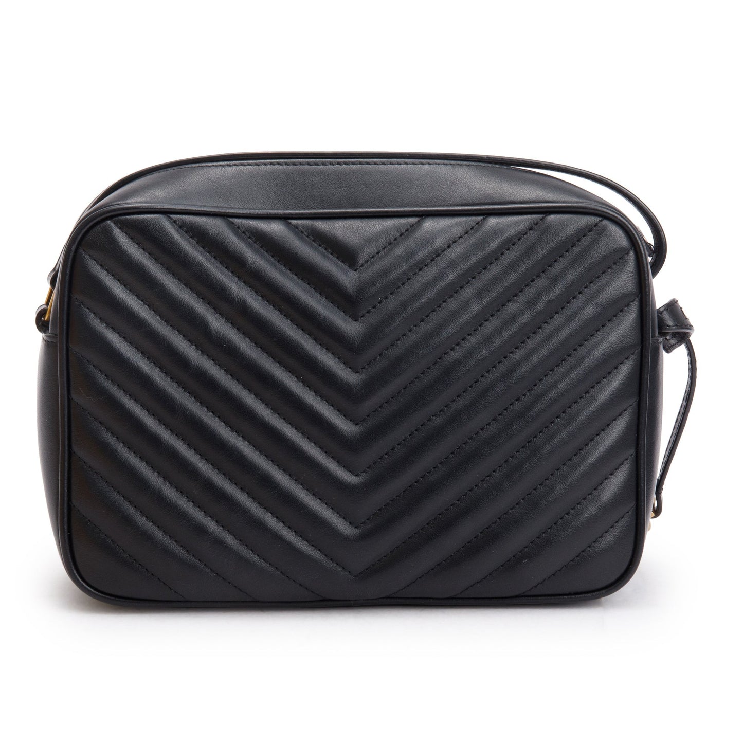 Saint Laurent 2021 Black Quilted Leather Lou Camera Bag
