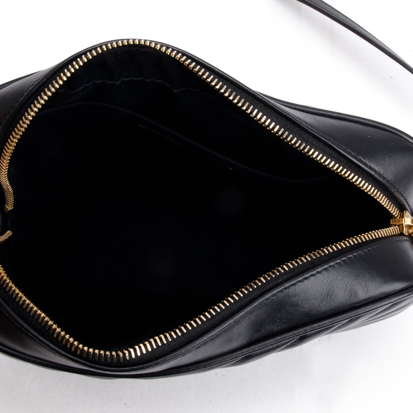 Saint Laurent 2021 Black Quilted Leather Lou Camera Bag