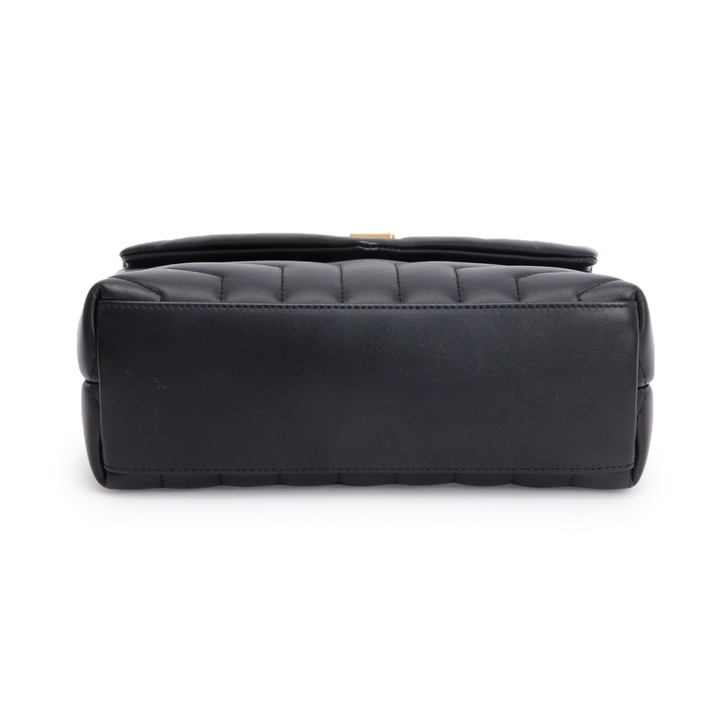 Saint Laurent 2021 Black Quilted Leather Small Loulou Shoulder Bag
