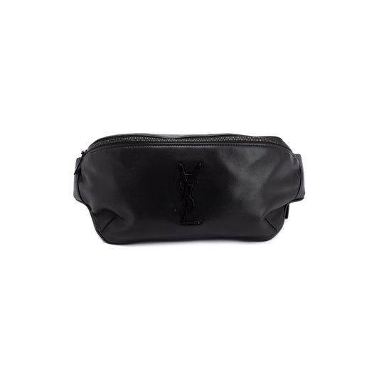 Saint Laurent 2021 Black Soft Lambskin Cassandre Classic Crossbody Bag