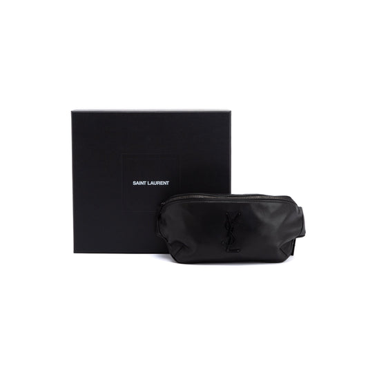 Saint Laurent 2021 Black Soft Lambskin Cassandre Classic Crossbody Bag
