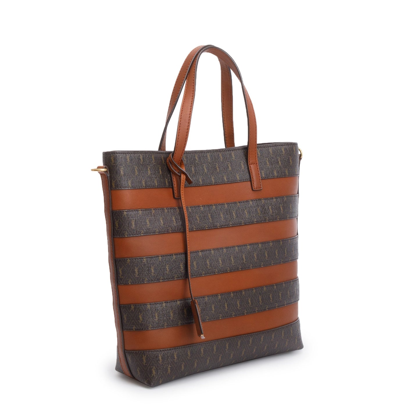 Saint Laurent 2021 Brown Le Monogram Toy Shopping Tote
