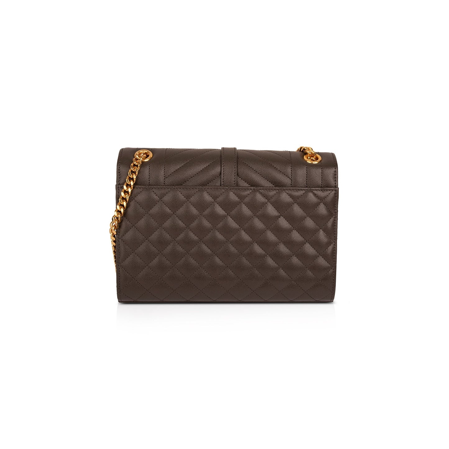 Saint Laurent 2021 Medium Monogram Matelasse Envelope Chain Bag