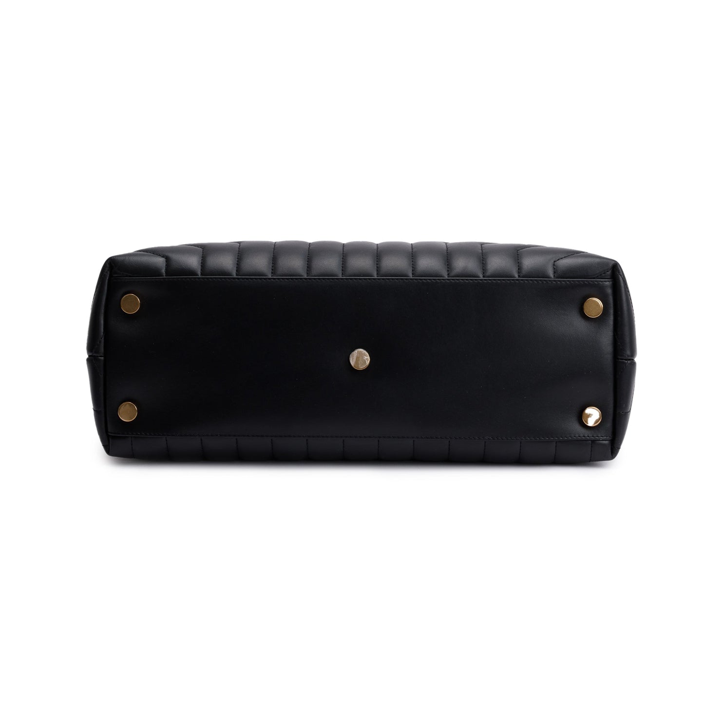 Saint Laurent 2022 Black Calfskin Leather Large Loulou Shoulder Bag