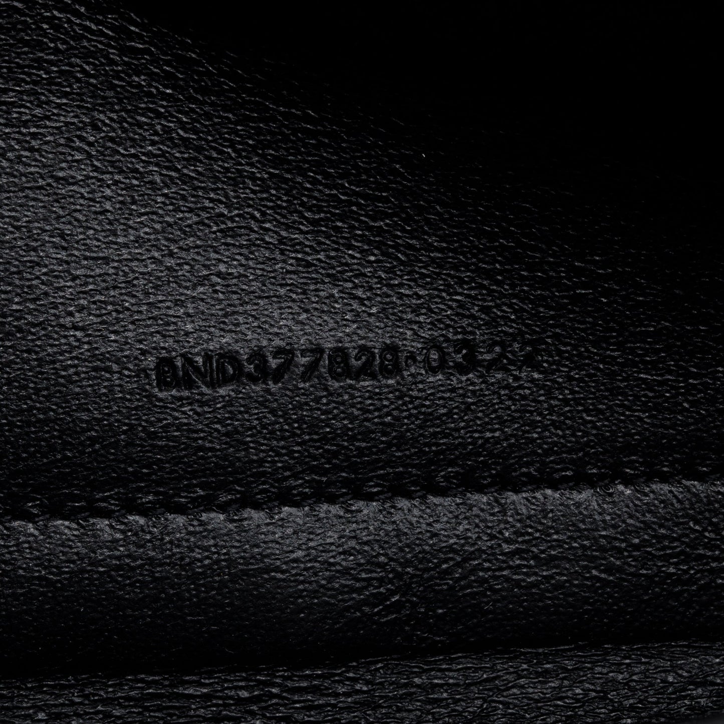 Saint Laurent 2022 Black Grain De Poudre Cassandre Envelope Chain Wallet