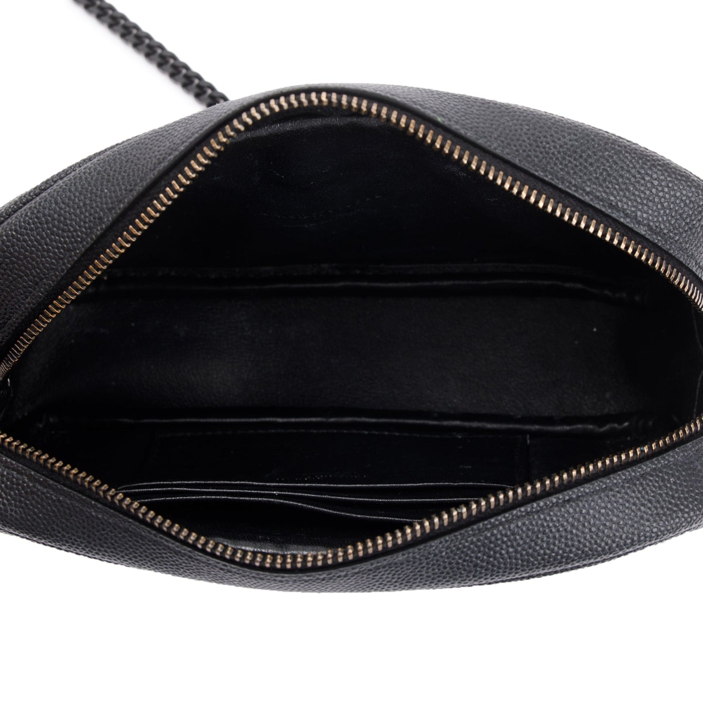 Saint Laurent 2022 Black Grain de Poudre Matelasse Mini Lou Camera Bag