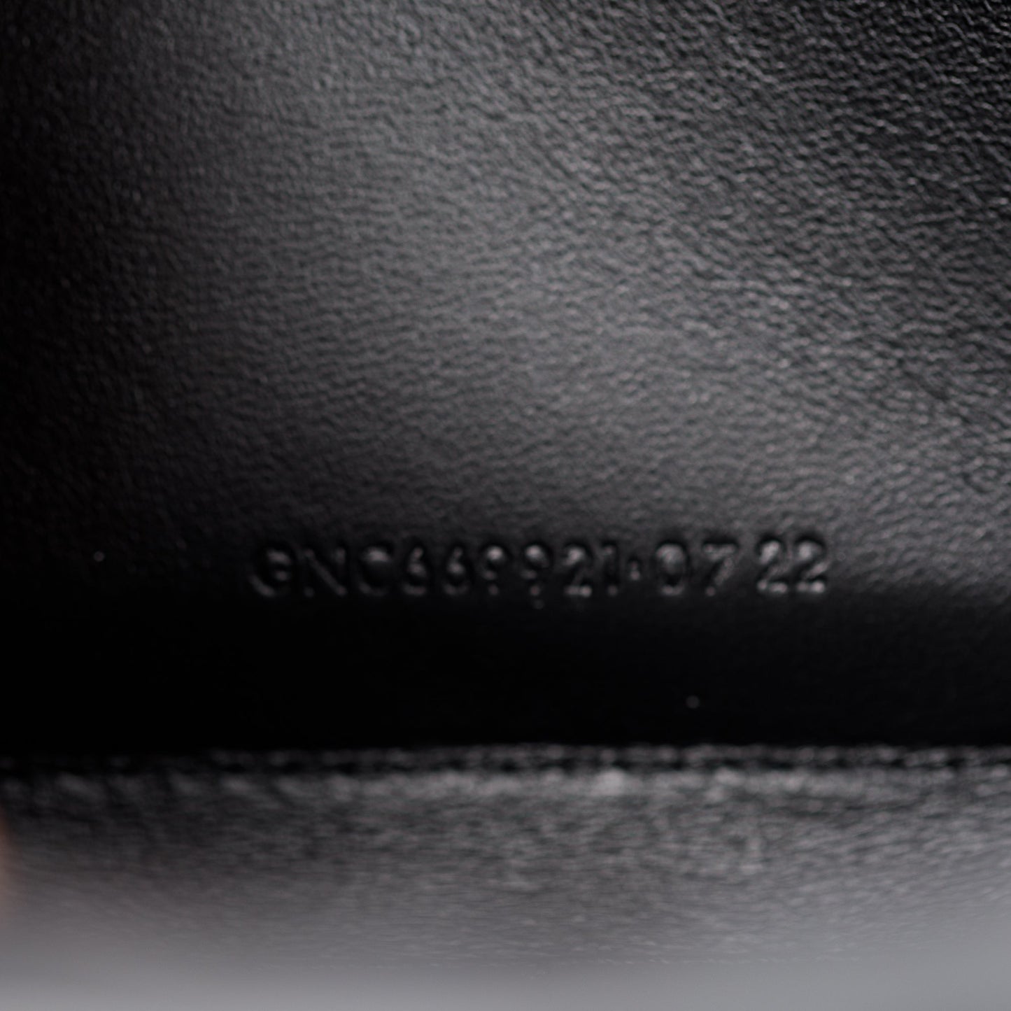 Saint Laurent 2022 Black Python Embossed Patent Leather Chain Wallet