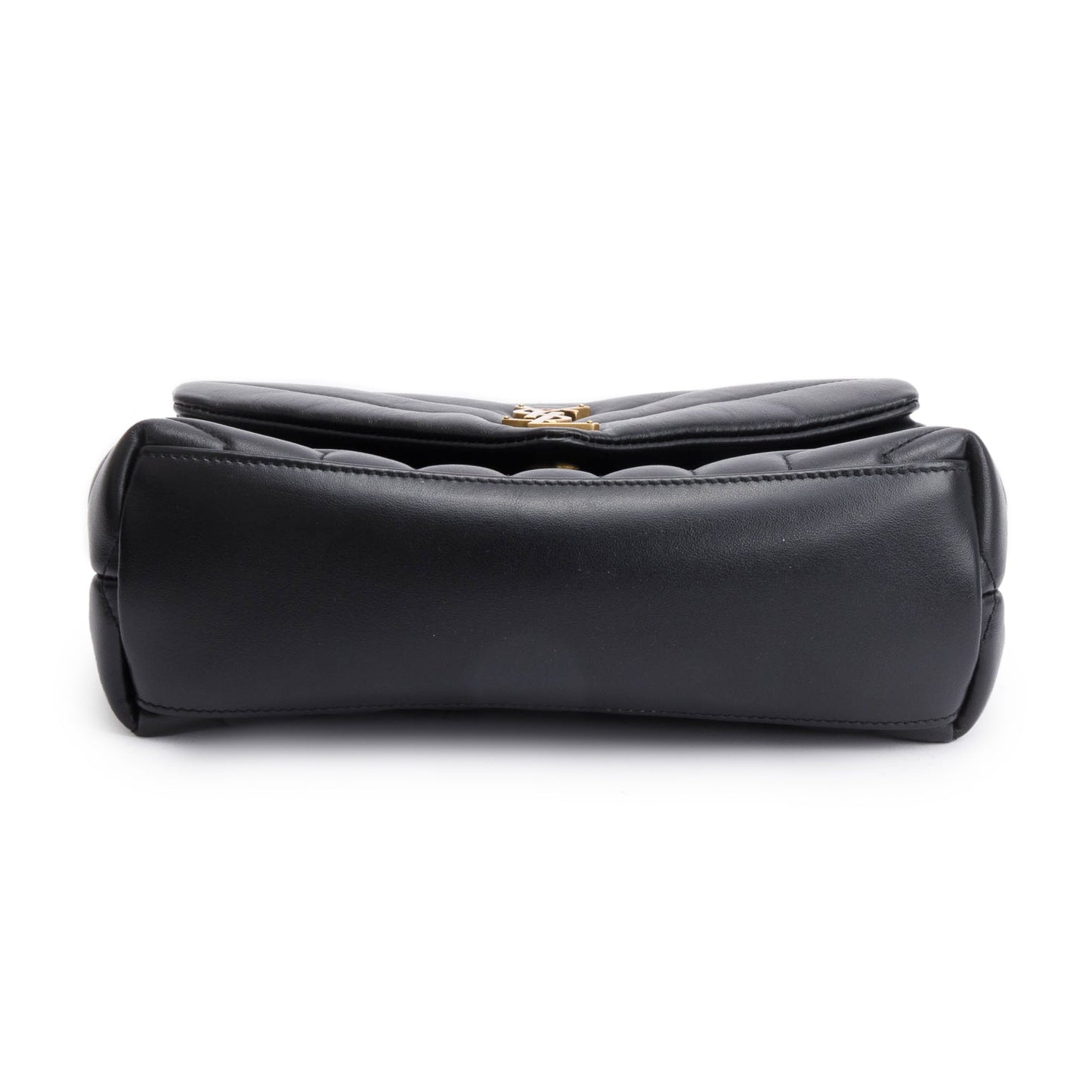 Saint Laurent 2022 Black Quilted Leather Small Loulou Shoulder Bag